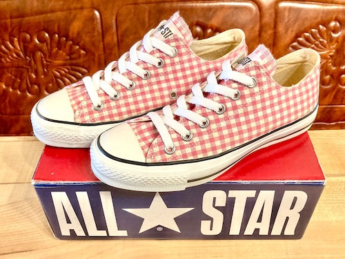 converse（コンバース） ALL STAR GINGHAM（オールスター ギンガム） ox ピンク 4.5 23.5cm 2310