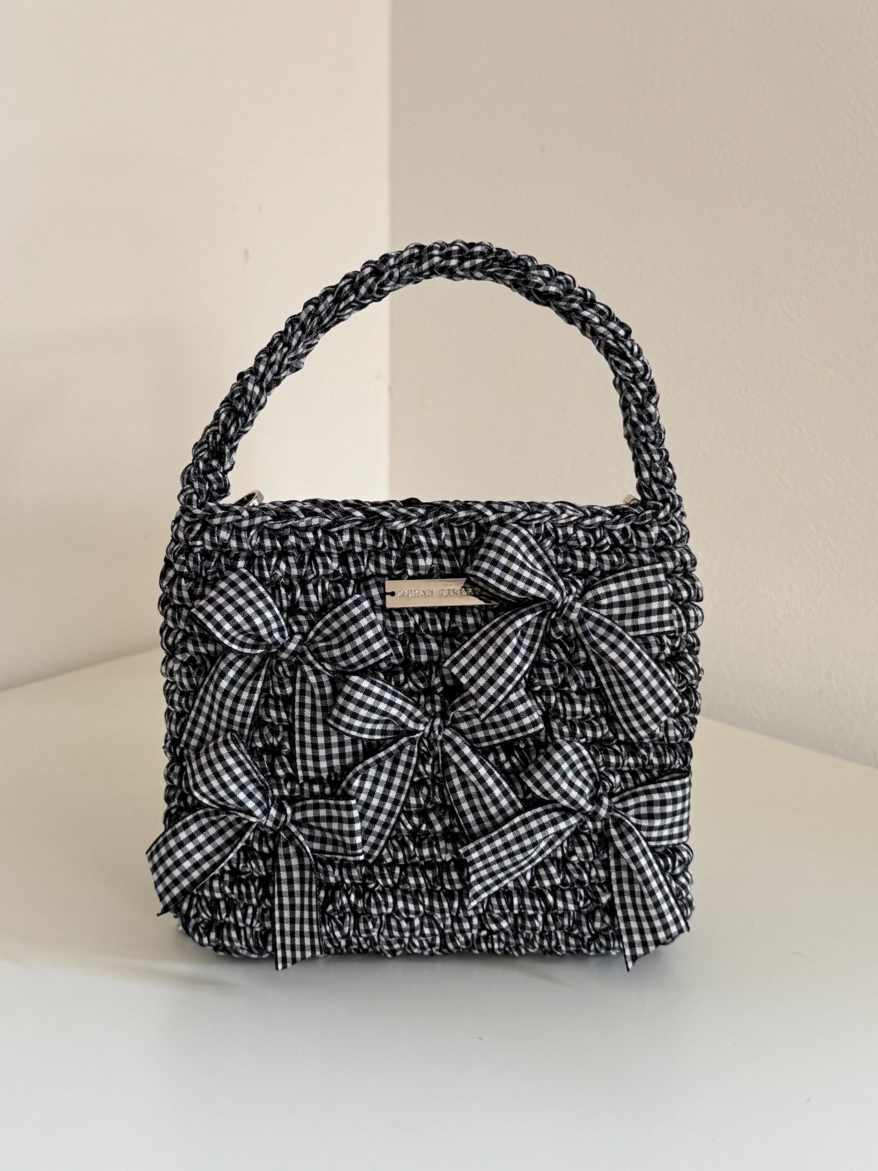 【受注】※~ 7/27 9:00  gingham check  black