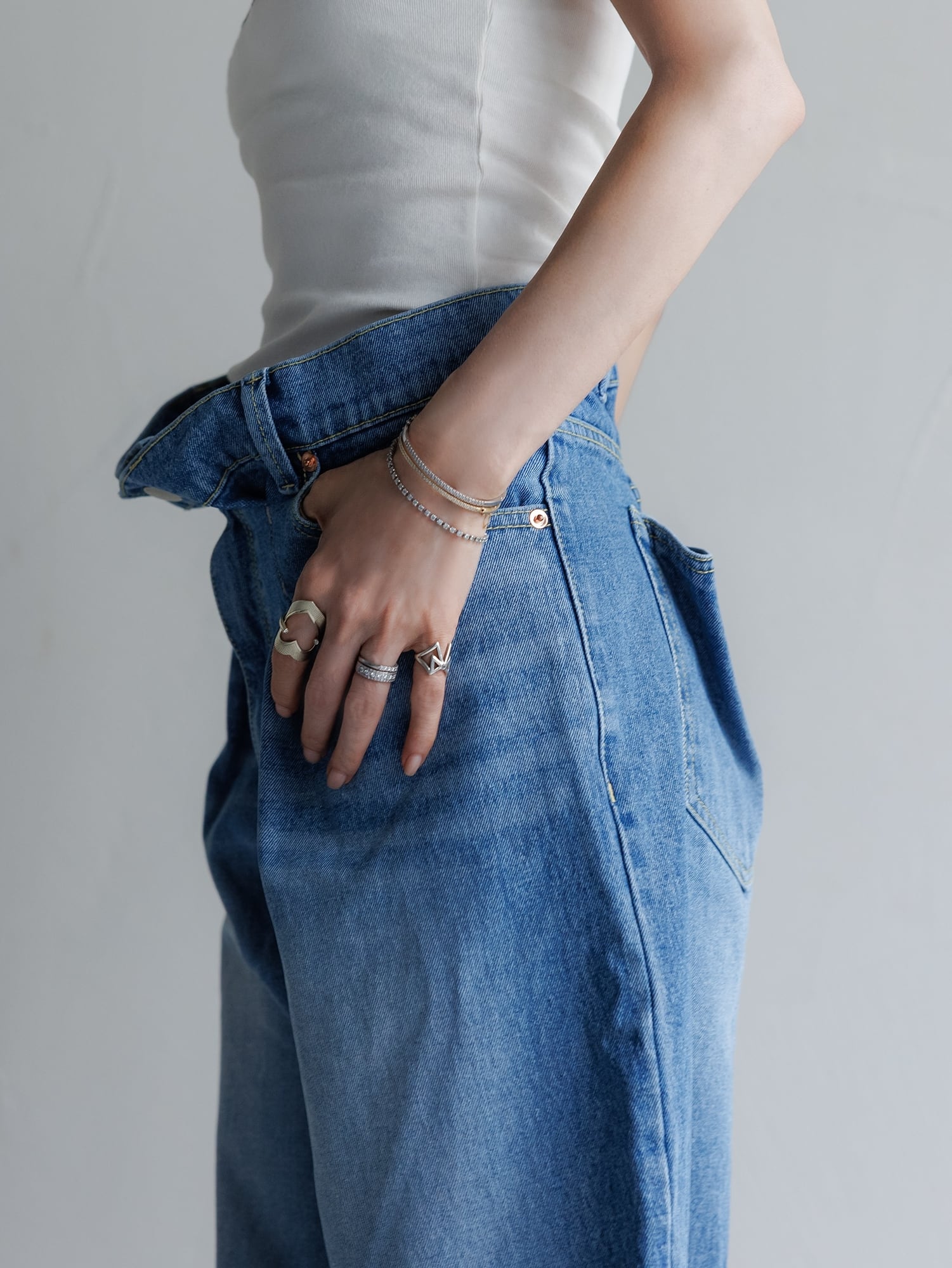 fete f Tucked Denim Pants タックデニムパンツ 6/19Fri.20Sat.NAGOYA POPUP再販開始!!】Tucked Denim Pants タック