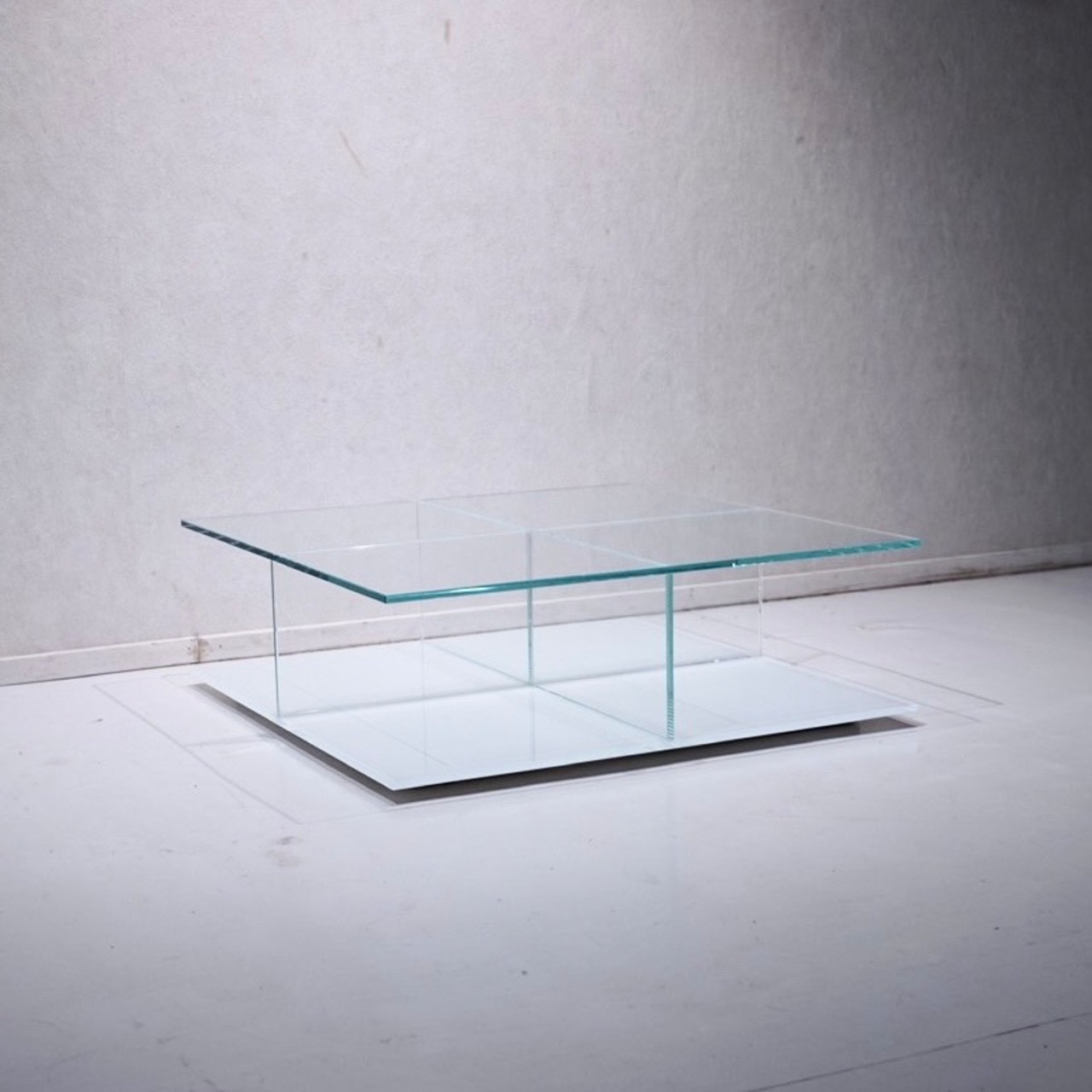 Cassina カッシーナ MEX メックス ローテーブル センターテーブル リビングテーブル コーヒーテーブル ガラステーブル スクエア テーブル モダン ホテルライク ラグジュアリー