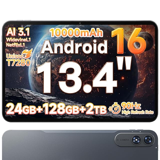 タブレット - HiGrace 10.4インチ Android15 Wi-Fi6モデル 1332*800