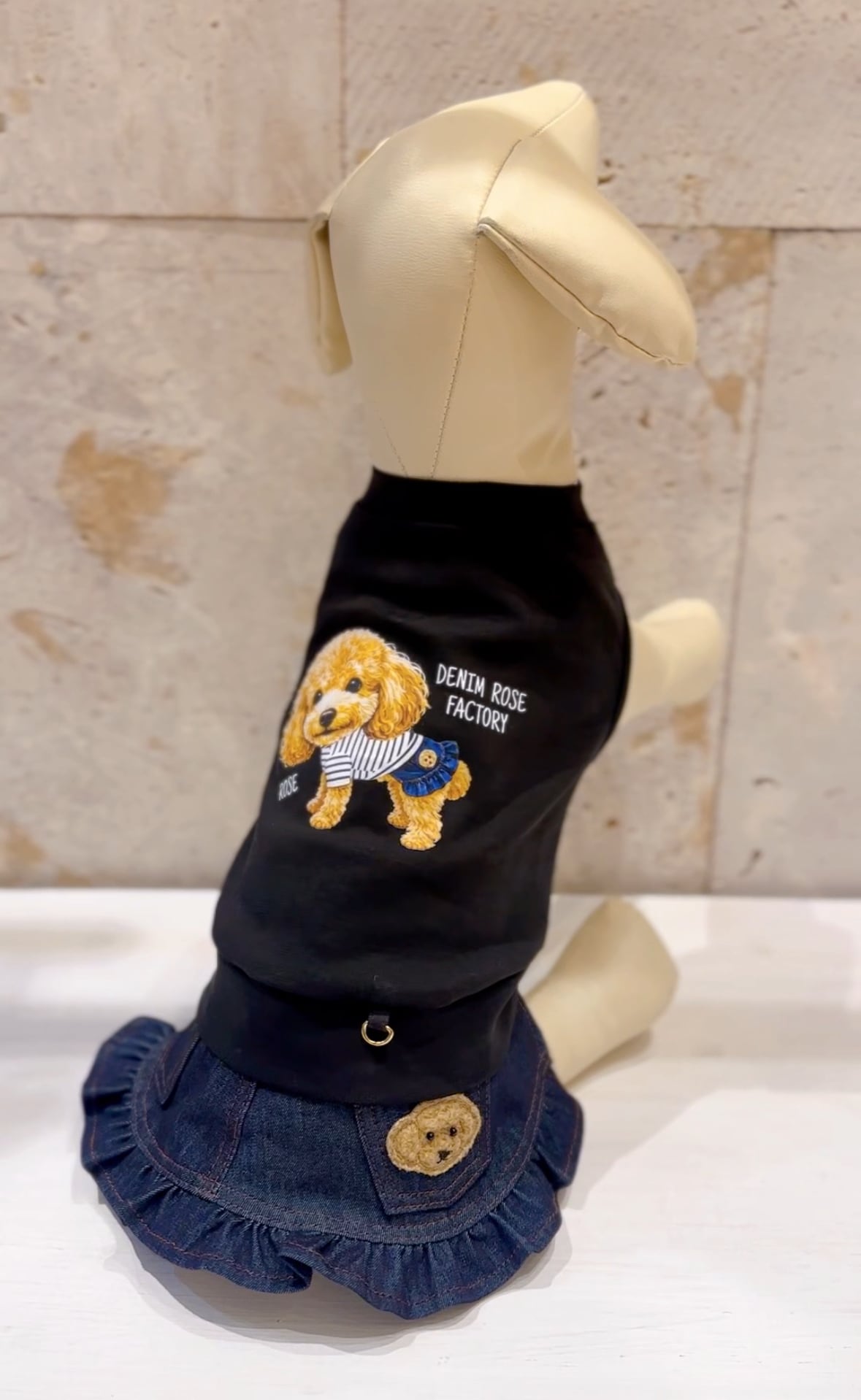 DENIM ROSE FACTORY】③犬服(ノースリーブ) | DENIM ROSE