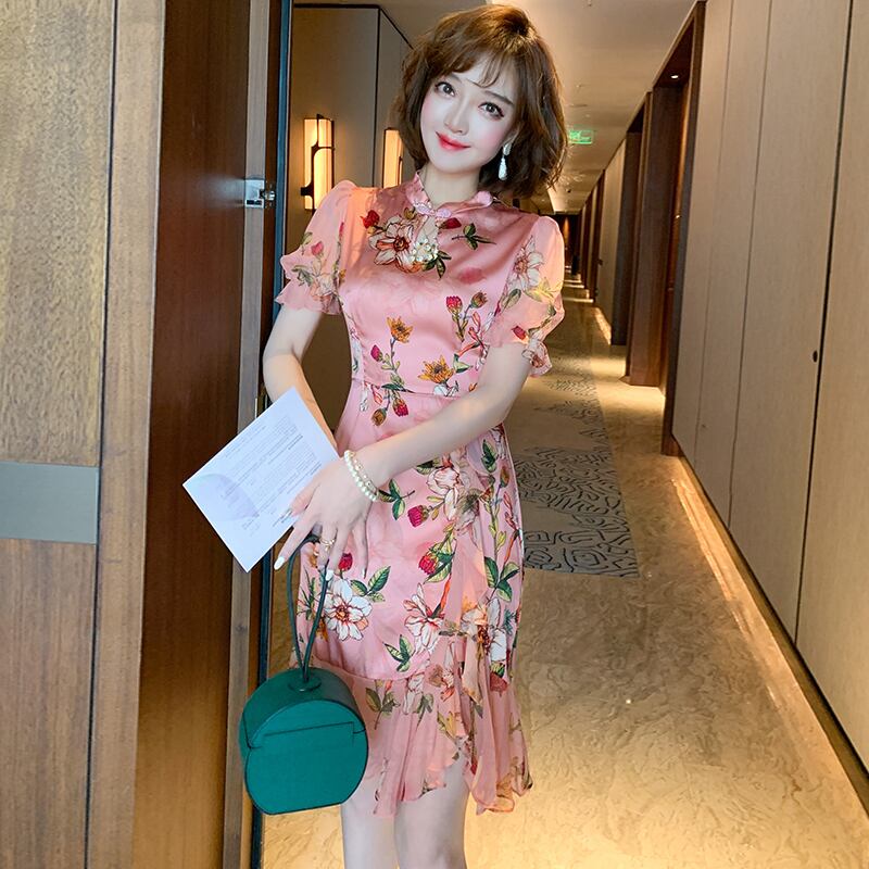 スタイルスカート ドレス スプリング 春物 シルク MIUCO36145374057