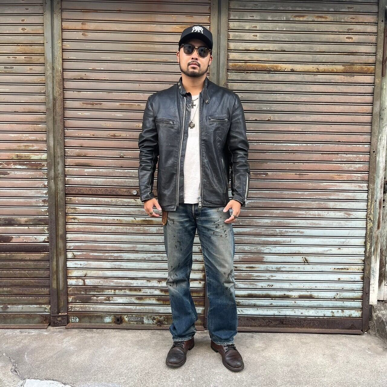 60s Brimaco ブリマコ シングルライダース ジャケット レザー canada  