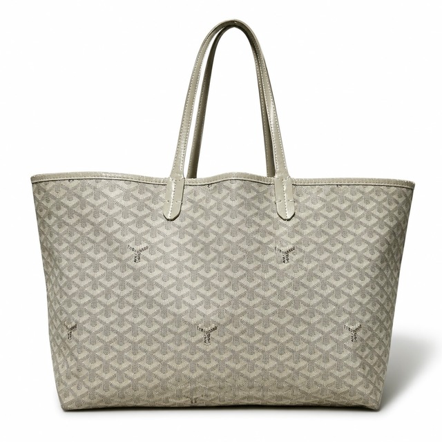 Rare ◇ GOYARD Limited Edition Color Saint-Louis GM Tote Bag, Herringbone Print, Greige, Men's, Women's, Unisex
