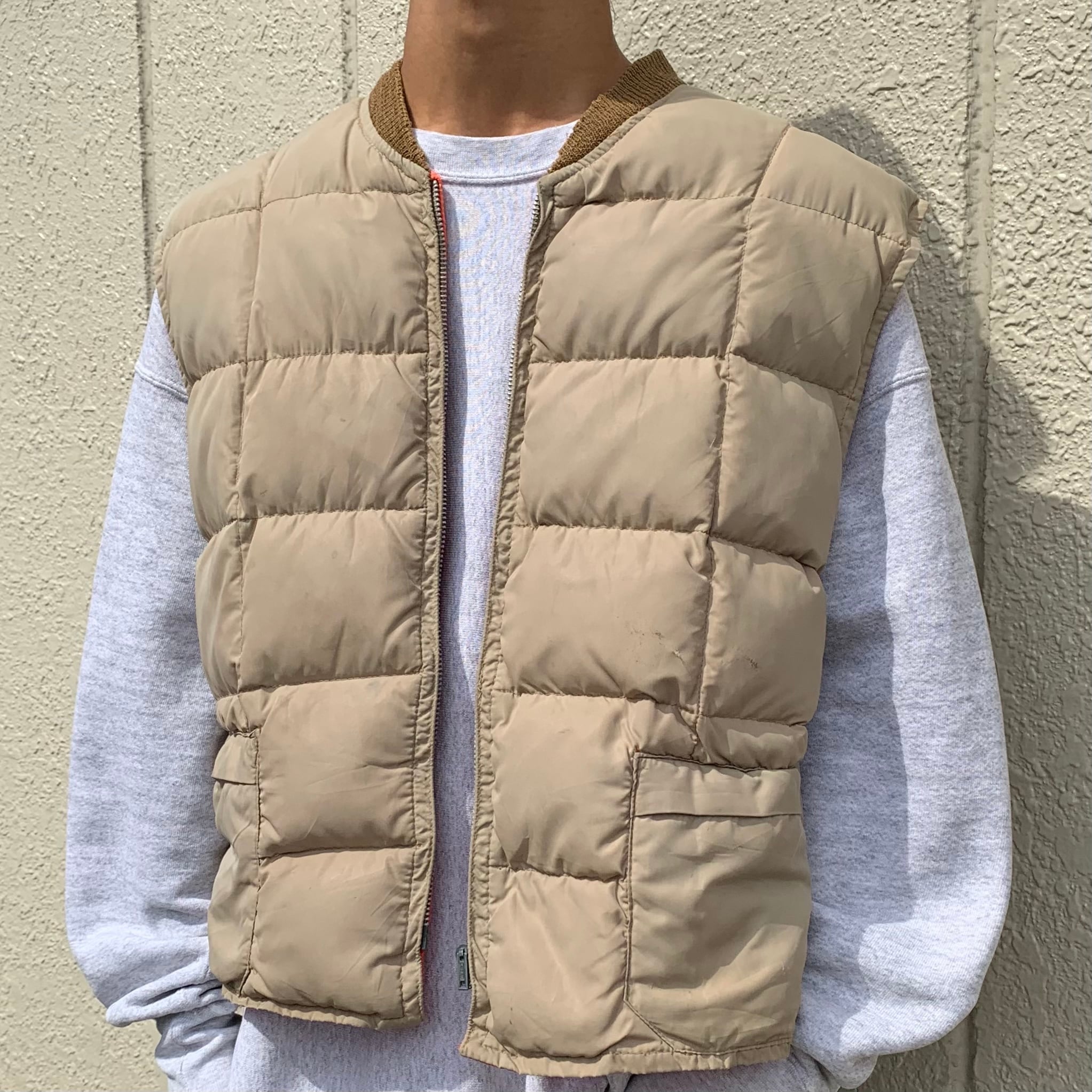 50s 60s ALL DOWN FIELD ダウンベストリバーシブル 