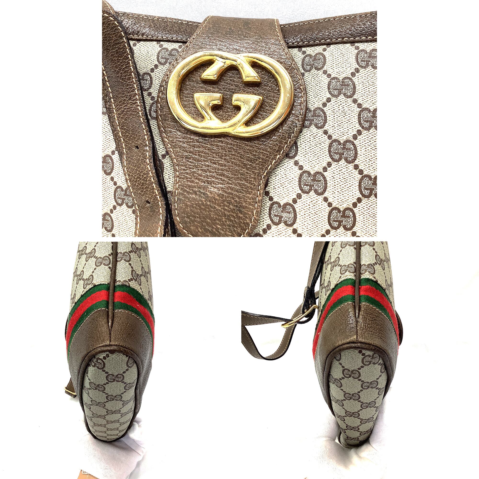 OLD GUCCI GG柄 シェリーライン ショルダーバッグ / グッチ オールド