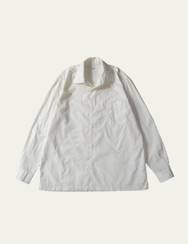 FUJITO Italian Collar Shirt　Natural,Khaki Brown,Dark Navy