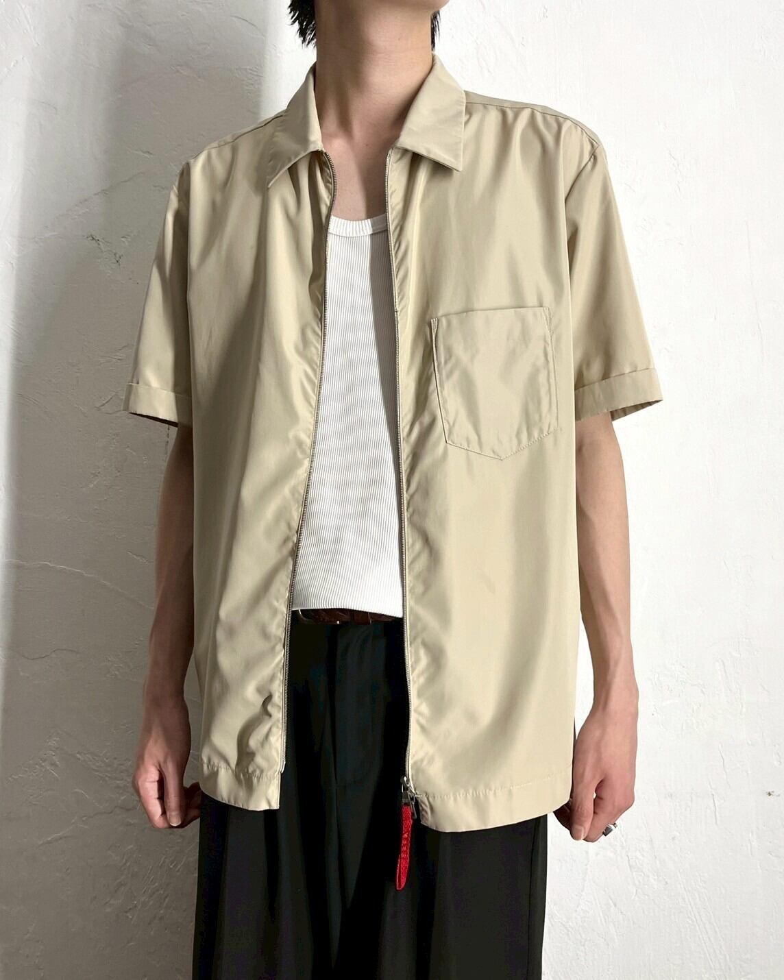 00s PRADA SPORTS S/S Shell Zip-up Shirt ITALY製 | VOLAR