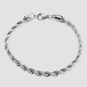 Diamond Cut Chain Bracelet 【5mm/SILVER】