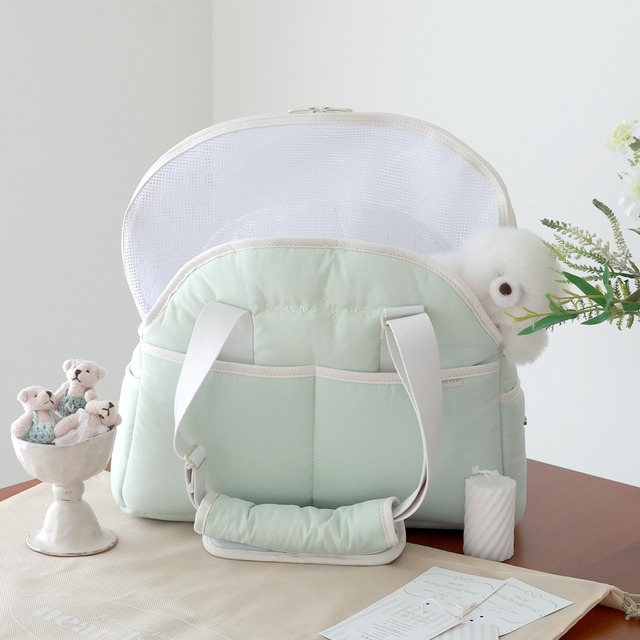 【予約】[near by us] （2size／baby mint） NEW bongbong bag