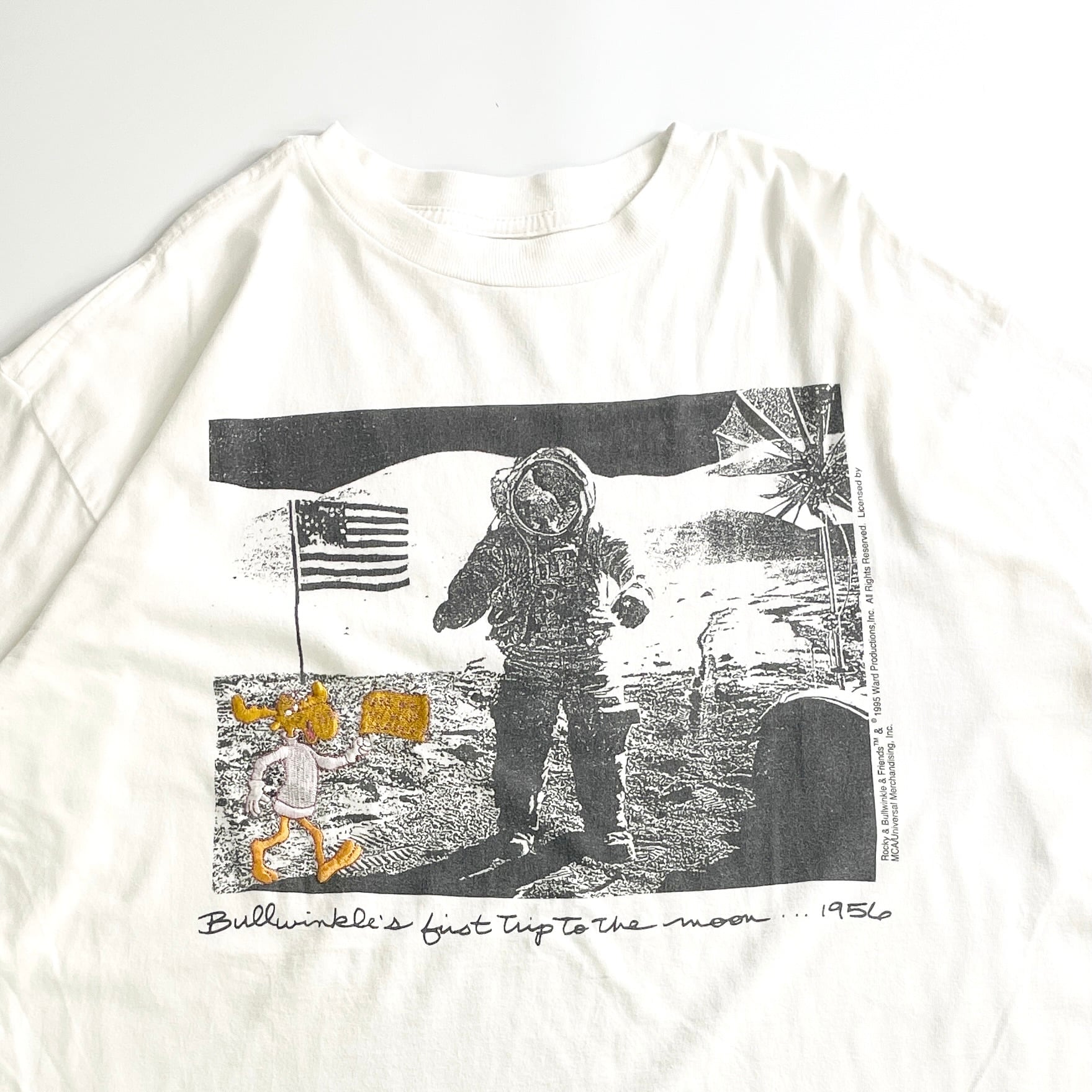 90s Rocky & Bullwinkle Moon Tee