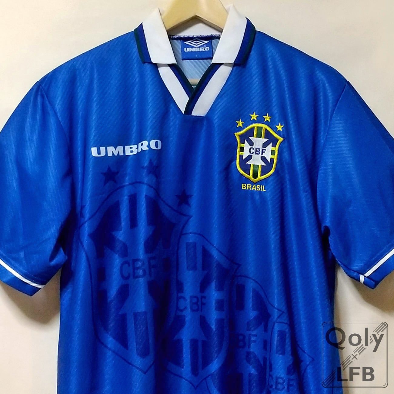 ブラジル代表 1994 Umbro アウェイ半袖 ユニフォーム 4つ星バージョン 