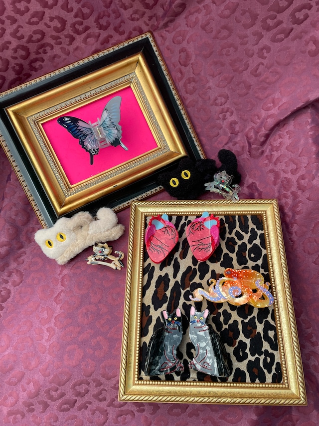 【mB-import】蝶々/ブルーモルフォ・ヘアクリップ