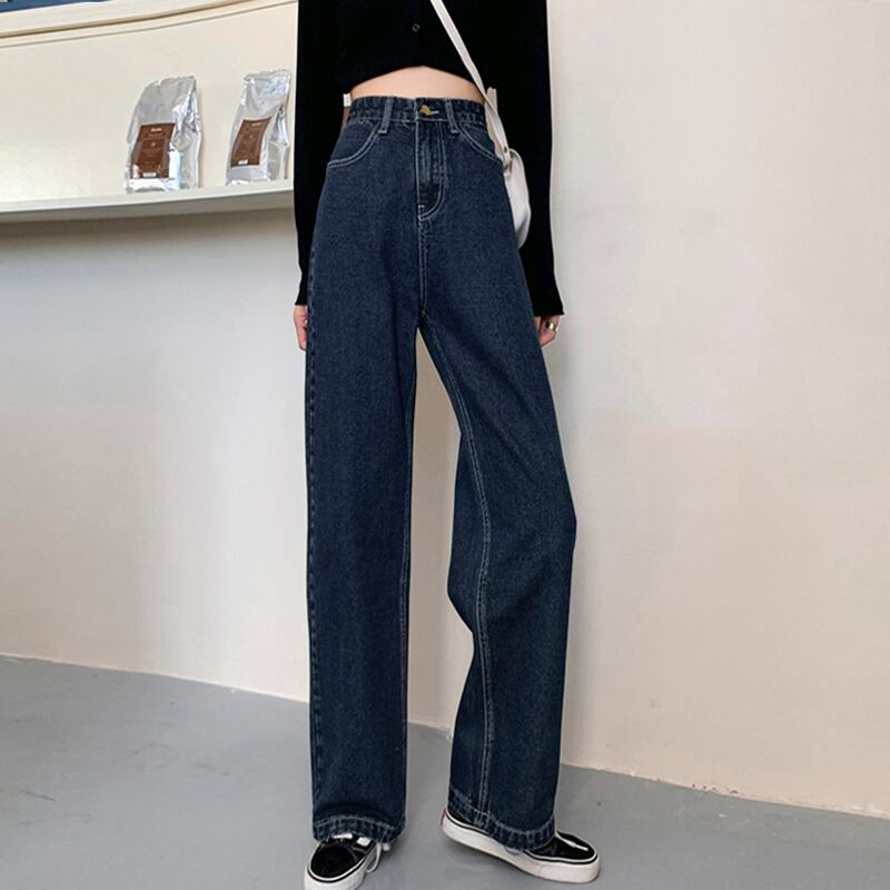 ウェストワイドレッグジーンズ レディースサマー薄手ルーズスタイルパンツ 夏物 ワイドパンツ 萌量不足21344990072