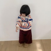 ザゴグマ / THE GOGUMA / カラーコーデュロイ裏起毛パンツ / 韓国子供服 / ジュニア / 26winter〖取寄〗*JS~JL*