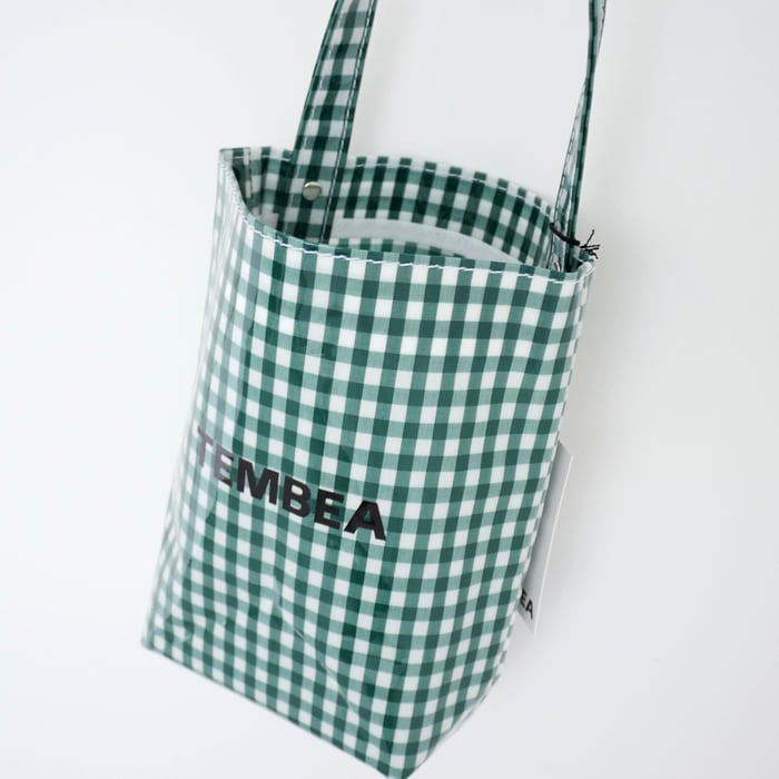 TEMBEA（テンベア） BAGUETTE TOTE MINI [TMB-2381H] GINGHAM GREEN | tile