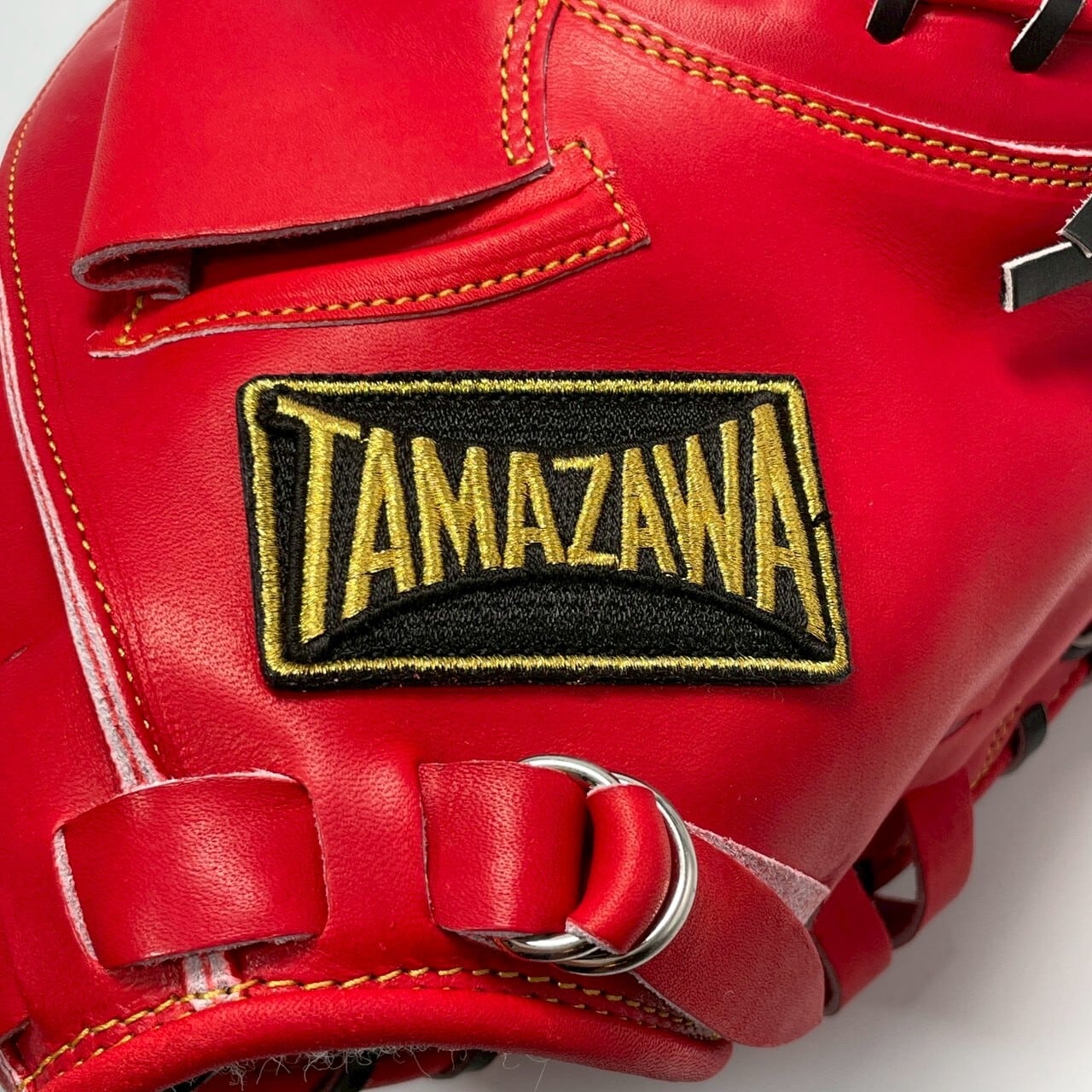 【硬式】玉澤 キャッチャーミット DELUXE TKC-NU2DX型(本体:Rオレンジ 紐:ブラック)タマザワ_02