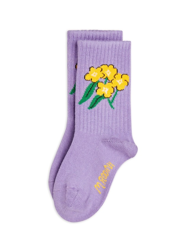 〈 Mini Rodini 25AW 〉 "Alpine flowers 1-pack socks ”ソックス”"