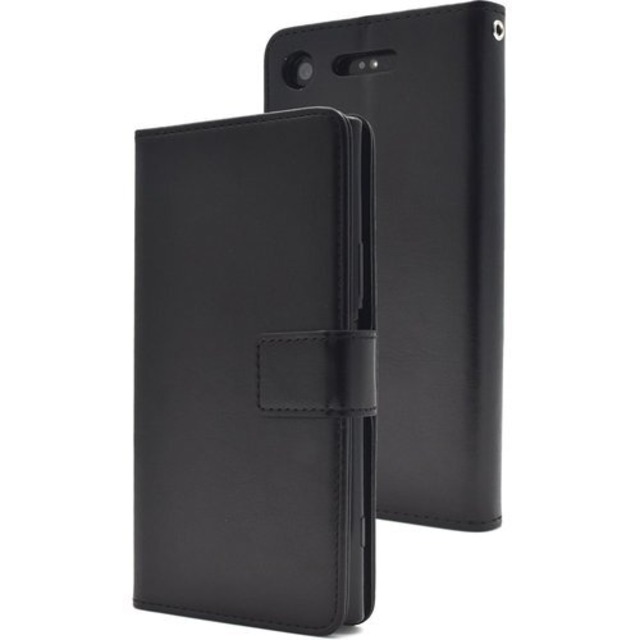 PLATA Xperia XZ1 ケース 手帳型 SO-01K / SOV36 / 701SO カラー レザー スタンド ポーチ 手帳 カバー ブラック 黒 くろ black DSO01K-77BK 71