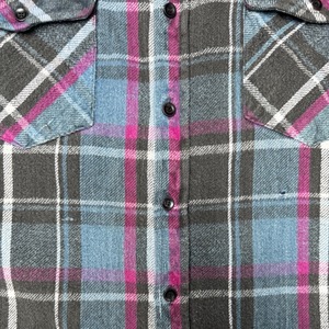 90's FIVE BROTHER FLANNEL CHECK SHIRT