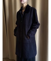 Talbots black fake mouton coat-5053-11