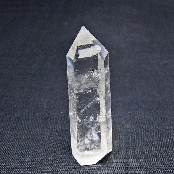 水晶 六角柱 ポイント 置物 一点物 142-11094