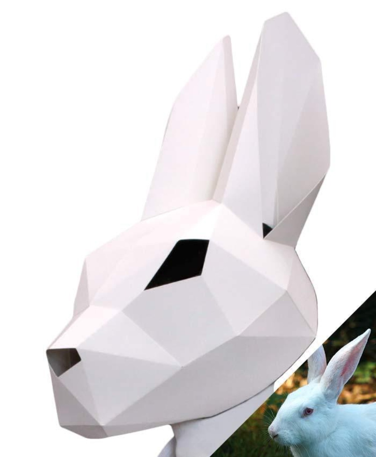 Paper Mask ホワイト ラビット White Rabbit むにむに製作所