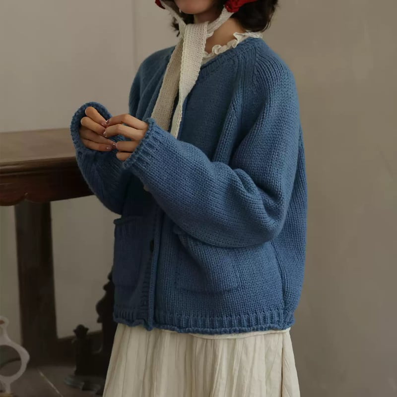 デザインニットカーディガン M1948