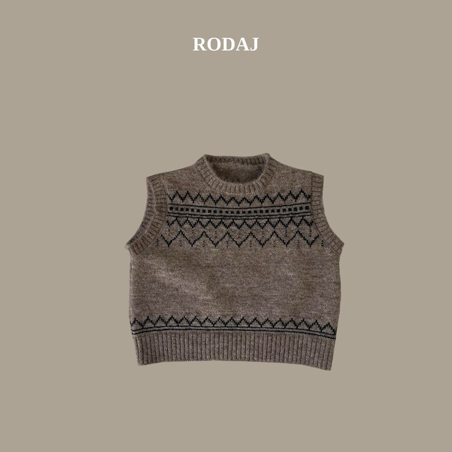 【取寄】rodaj｜hazel vest｜ヘーゼルベスト｜S-JS｜kids&jr｜26 autumn