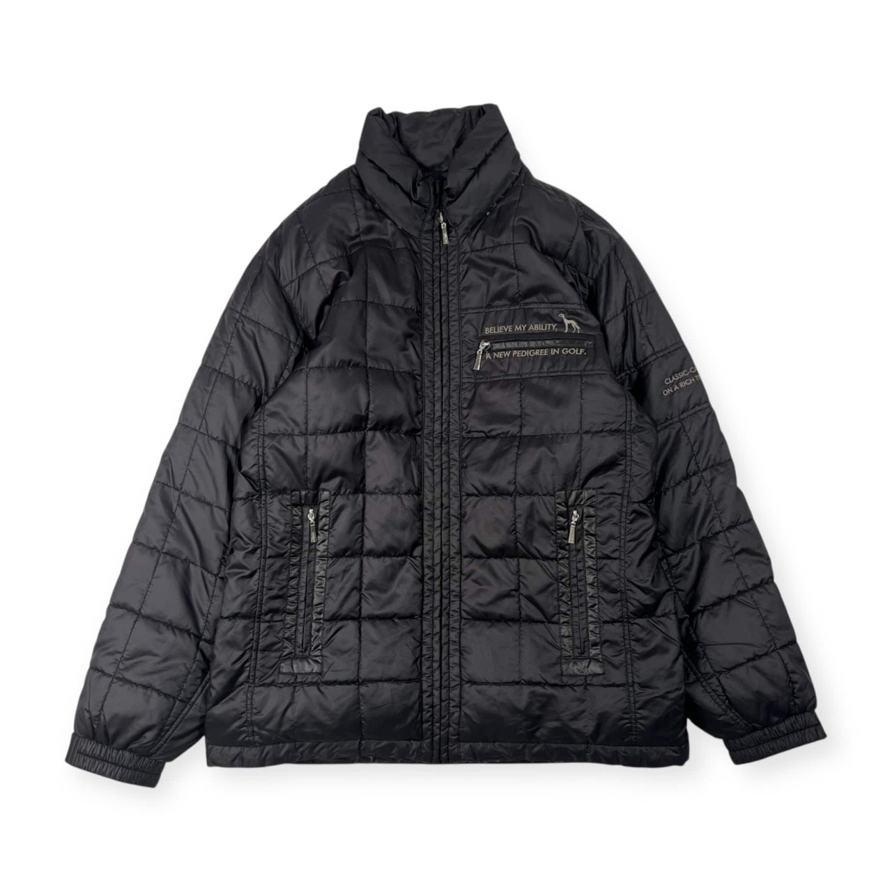 adabat アダバット ダウンジャケット 48/ブラック メンズ ゴルフ