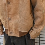 brown mouton leather jacket