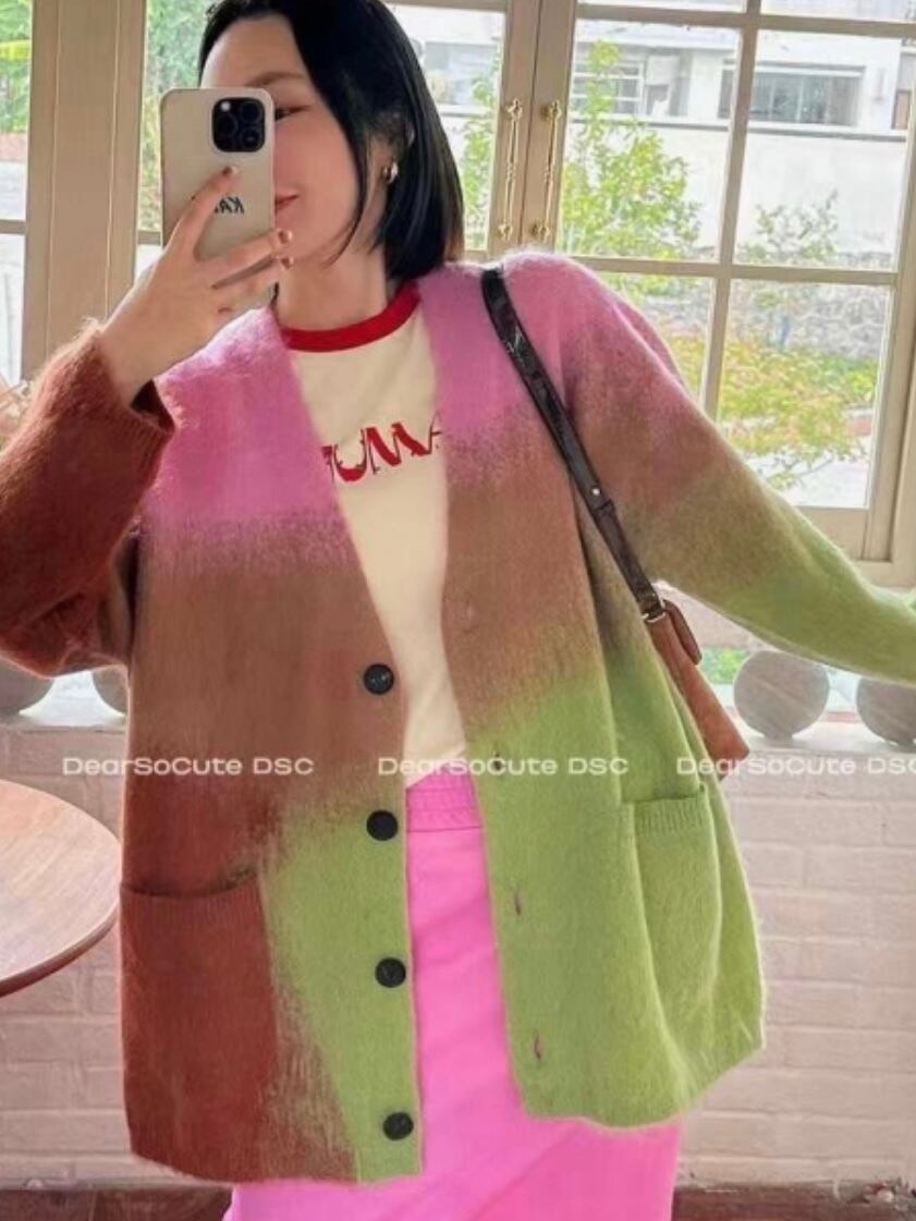 over size colorful gown