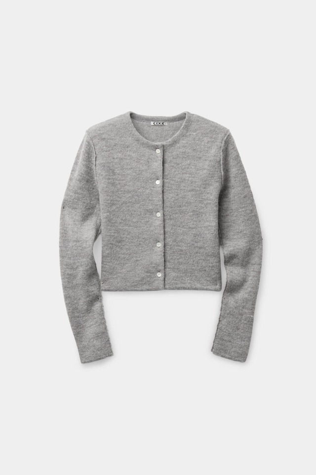 [COOR][WOMEN] Double Layer Crop Cardigan (Melange Gray) 正規品 韓国ブランド 韓国通販 韓国代行 韓国ファッション クール クーア クアー 日本 店舗