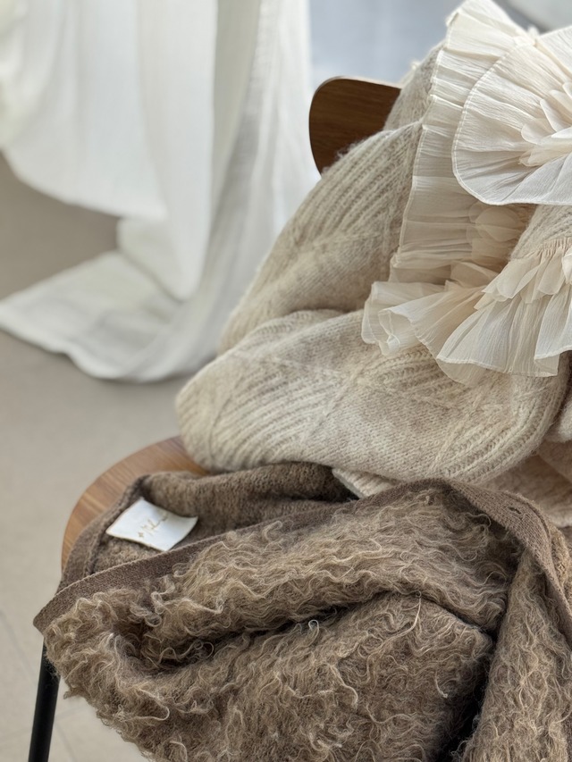 （select）レース付きニット