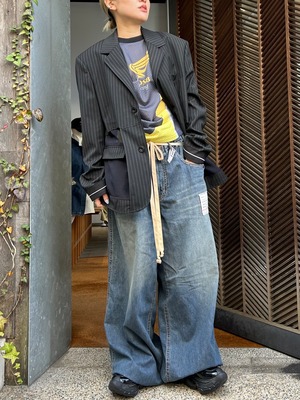 【25SS】ADSB Andersson Bell アンダーソンベル / INSIDE OUT STRIPE SHEER JACKET