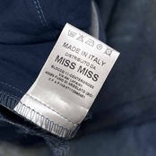 イタリア製 MISS MISS ミスミス タイダイ柄風 フレアパンツ ブーツカットパンンツ S/インディゴ系 レディース