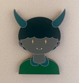 Takahiro Yumisashi"Toon Demon（Billiard green）" / ART FAIR NAGANO 2026 展示作品【We ship internationally】