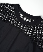 【直営限定ITEM】パンチングドルマンスリーブTOPS (BLACK) CQ-49005H