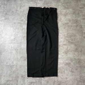 30s フレンチワークパンツ ウール ブラック ファーマーズ W38