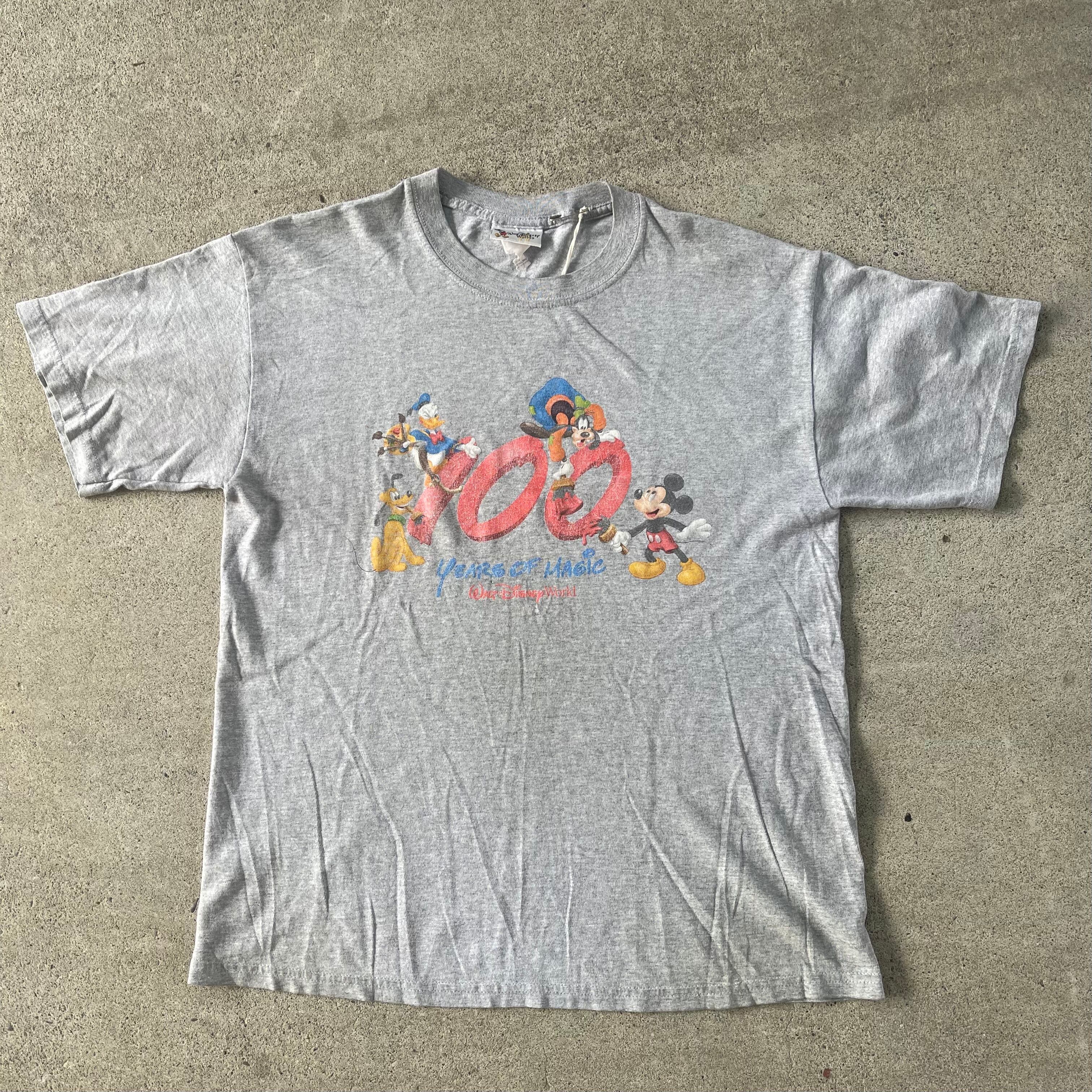 Disney】Tシャツ Lサイズ相当 ミッキーマウス 刺繍デザイン Disney】Tシャツ Lサイズ相当 ミッキーマウス 刺繍デザイン