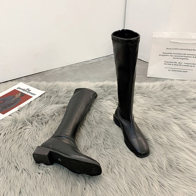 ブーツレディースベルベットウィンターレッドジッパーロング 靴 シューズ 冬物 フェイクシューズ91785355712