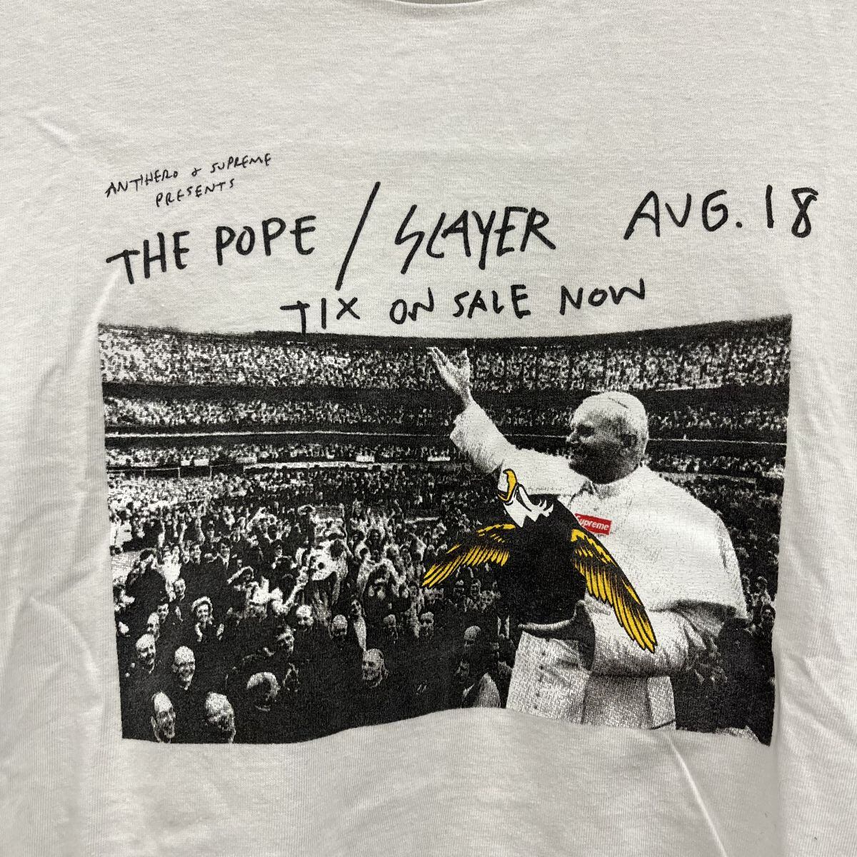 Supreme×ANTI HERO 2016SS Pope Tee シュプリーム×アンタイヒーロー ポープTシャツ 半袖カットソー イーグルプリント マスタード サイズL【220504】【新古品】【me04】