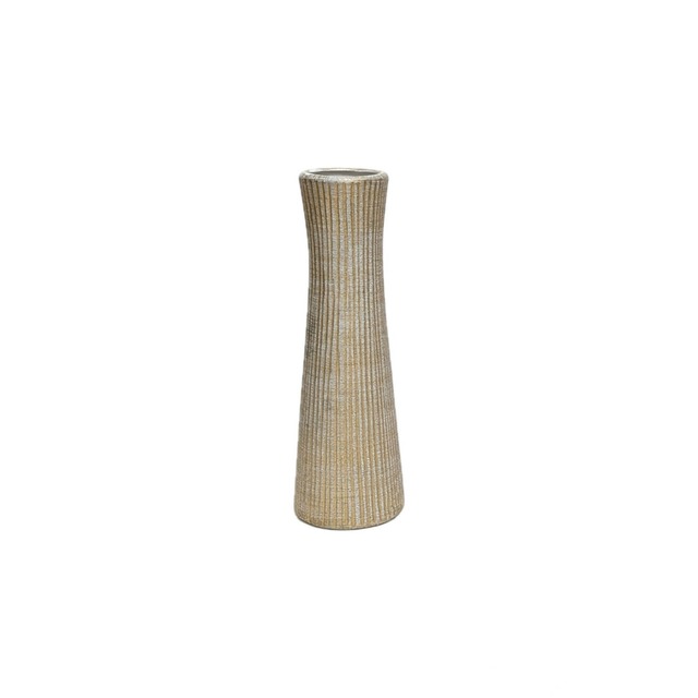 CERAMIC FLOWER VASE DRUM[GO]