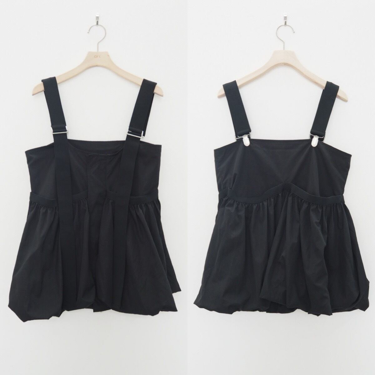 【受注予約 11月中旬入荷予定】suspenders balloon bustier/black | CFT. powered by BASE