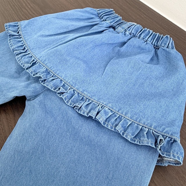 First Blue［取寄］denim skirt wrap pants 26spring