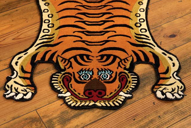 Tibetan Tiger Rug 《Sサイズ•ウール665》チベタンタイガーラグ