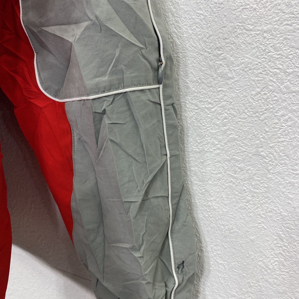 Champion ジップアップジャケット キッズ XL レッド グレー