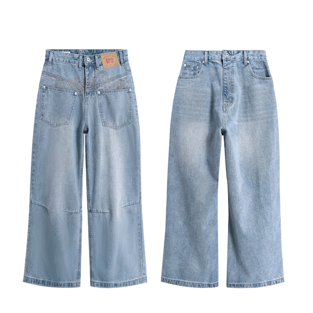 ウォッシュドクロスステッチデニム R00760