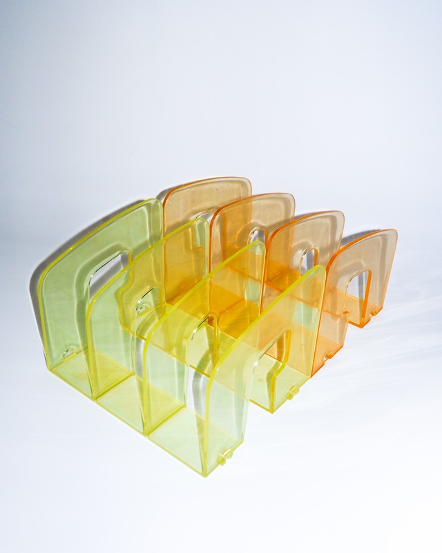 kokuyo Orange & Yellow-Green File Stand